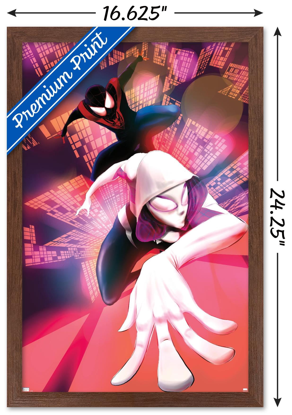 Marvel Comics - Ghost Spider - Spider-Gwen #18 Wall Poster, 14.725" x 22.375", Framed
