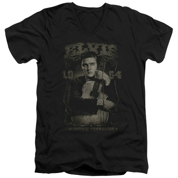 Elvis Presley - 1954 - Slim Fit V Neck Shirt - Small