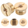 thumbnail image 3 of Shisuyan 2pcs Microphone Condenser Mic 1/4 Female To 5/8 Copper Screw Adapter For Microphone Mount And Stands, 3 of 8