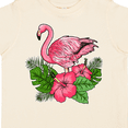 thumbnail image 4 of Inktastic Flamingo with Tropical Flowers Boys or Girls Toddler T-Shirt, 4 of 5