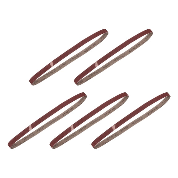 1 x 42 Inch Sanding Belts, 12 Pcs 150 Grits Aluminum Oxide for Metal Polishing, Knife Sharpening, Weld