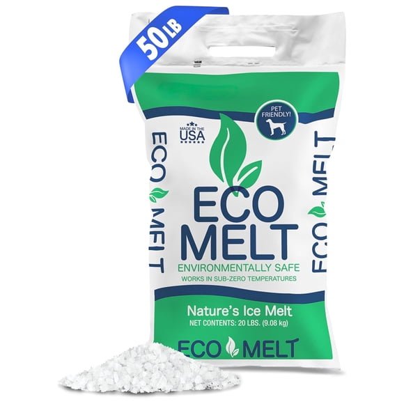 Snow Joe 50 Lb Eco Melt Ice Melter and Deicing Granules for Driveway and Outdoor Spaces