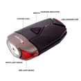 thumbnail image 3 of Riwesomey Luz LED para casco de bicicleta, lámpara de advertencia recargable por USB con soporte, accesorio de faro de brillo potente para exteriores Gafas de moto Riwesomey VI015582-00B, 3 of 6