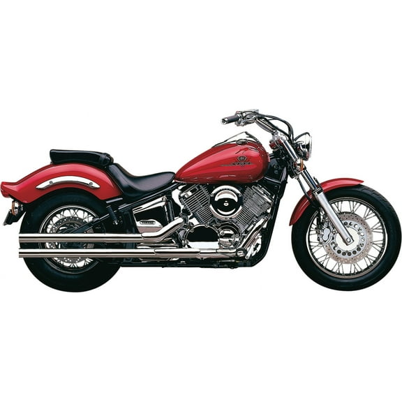 Boulevard Lo Boy Shotgun Complete Exhaust System for Yamaha V-Star 1100 - Yamaha XVS1100 V Star 1100 Custom 1999-2009