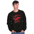 thumbnail image 4 of Ninjasaurus Rex Tyrannosaurus Turtle Men's Crewneck Sweatshirt Brisco Brands S, 4 of 5