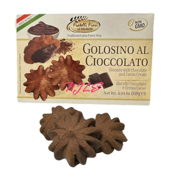 FRATELLI FIORI- Golosino al Cioccolato, Original Italian Style Chocolate Filled Biscuits 4.94oz
