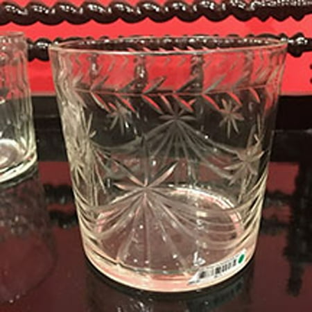 

Glass Ice Bucket with Circle Cut