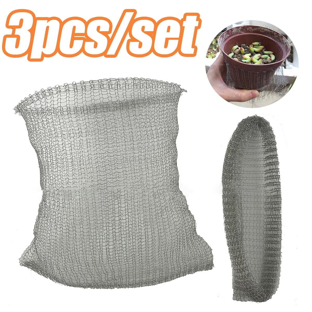 Travelwant 3Pcs/Set Gopher Wire Speed Baskets 304 Stainless Wire