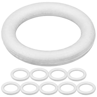 1.6 Inch Foam Wreath Forms Round Craft Rings for DIY Art Crafts