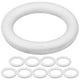 thumbnail image 1 of 10 anillos circulares para pintar, modelo, accesorio divertido para manualidades para niñas (blanco), 1 of 7