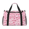 thumbnail image 1 of Disketp Pink bows Bolsa de Viaje Tipo Duffle, Bolso de Mano para Fin de Semana para Mujer, Bolsa de Gimnasio Ligera para Hombre, Esencial para Viajes, 1 of 7