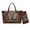 Brown-Butterfly Print, variant on Tutolipy Sloth Cross Print 2PCS Tote Handbag Set for Women, Ladies, Portable Tote Bag with Matching Purse Mini Wristlet Purse PU Leather Shoulder Handbag for Daily Use, Brown