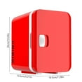 thumbnail image 3 of LEHOZIHEQ Mini Fridge, Single Door Mini Fridge, Cooler and Warmer, for Skincare and Food, Mini Fridge for Bedroom, Office and Car, 3 of 6