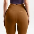 thumbnail image 3 of Xihbxyly Leggings for Women, Women High Waisted Workout Yoga Pants Butt Lifting Scrunch Booty Leggings Anti Cellulite Textured Tights Sport Tights Brown L, 3 of 3