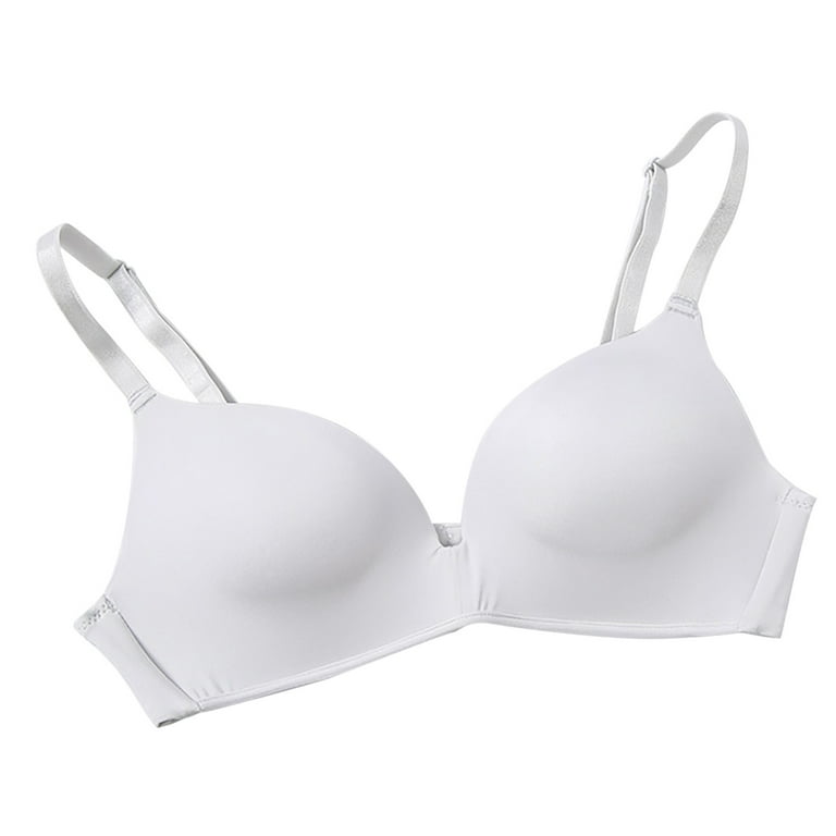 JGTDBPO Wirefree Bras For Women Soft Push Up Seamless Comfort Bra With  Detachable Shoulder Straps Back Smoothing Everyday Bras