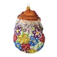 thumbnail image 2 of Larry Fraga Designs Sundays Best - 1 Ornament 6.25 Inch, Glass - Ornament Dog Pet Puppy Floral 5926B, 2 of 3