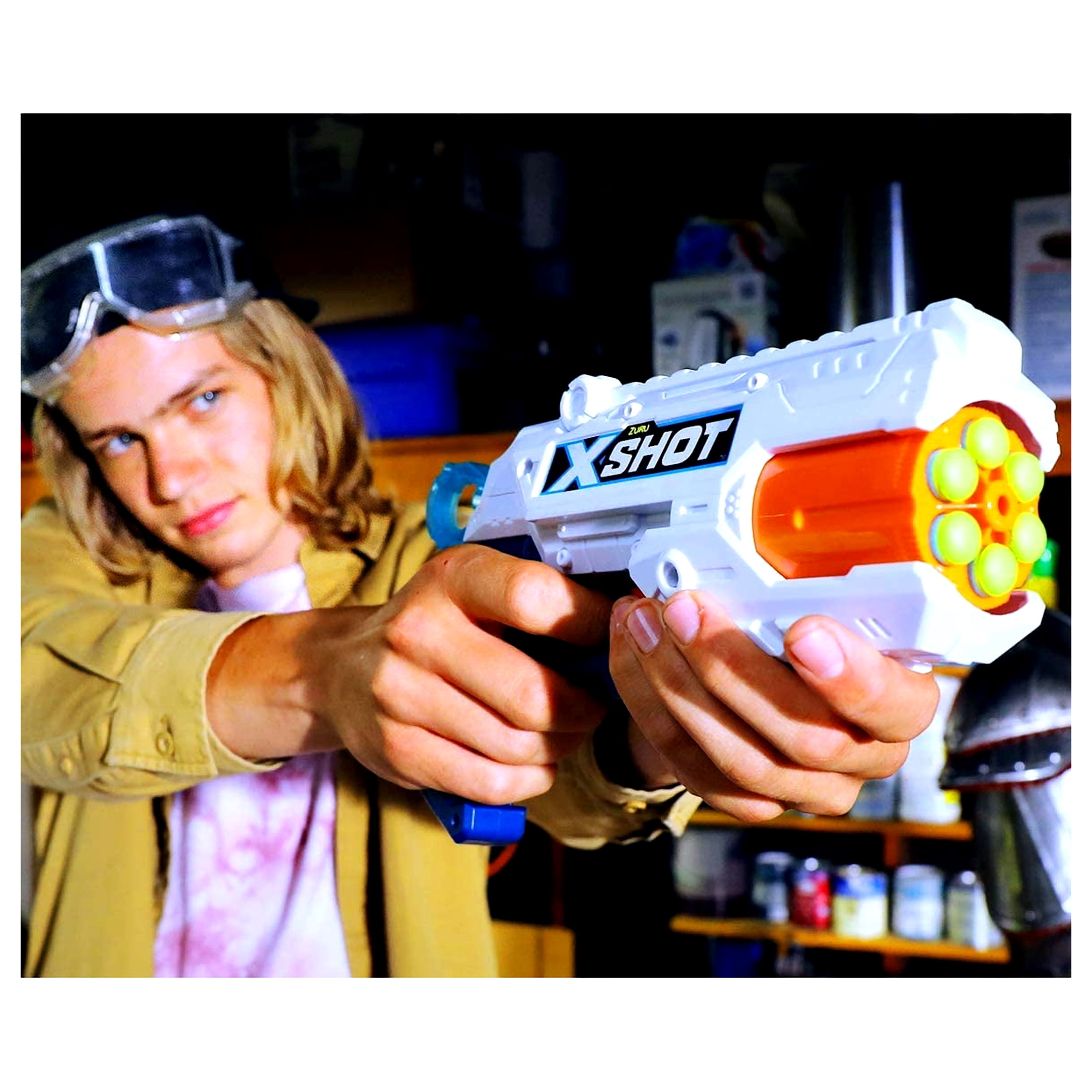 X-Shot Excel Double Reflex 6 Foam High-Perfromance Auto-Rotating