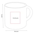 thumbnail image 3 of Paquete con 15 piezas de Taza de cerámica mate con interior blanco rojo 9.4 x 9, 3 of 5