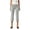 30# Gray, variant on Women's Polka Dot Fold Over Waist Capri Pants Petite Low Rise Stretch Cropped Trousers with Side Drawstring Red XL