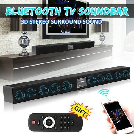 CLSS-D Powerful Super Bass 10 Speaker 3D Surround Stereo Wireless bluetooth TV Soundbar Box Speaker Home Theater Subwoofer +Remote U-disk SD For iPhone iPad Samsung TV PC (Best Value Pc Speakers)