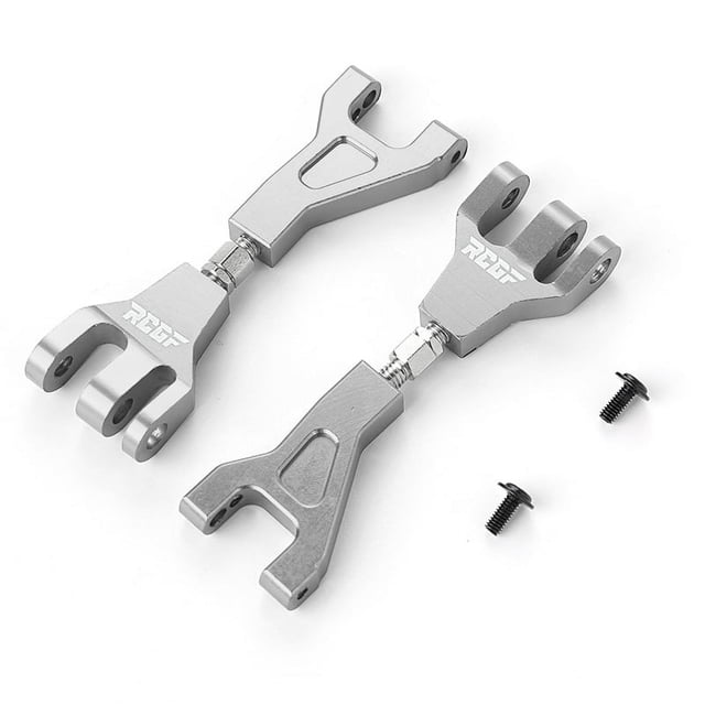 Ounissouiy RCGOFFLOW Brazo de suspensión delantero Brazo de suspensión delantero Rc mejorado para camiones monstruo 1/10 XTE XBE Kits de construcción modelo Plata