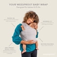 thumbnail image 4 of WeeSprout Baby Wraps Carrier - Perfect Child Sling for Newborn & Infant, Enhances Bonding, 4 of 9