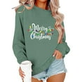thumbnail image 6 of Ailaofu Christmas Sweatshirts for Women Crewneck Long Sleeve Shirt Xmas Holiday Party Pullover Sweater Tops Fall Outfits, 6 of 6