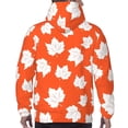thumbnail image 7 of Pofeuu Bright Autumn Leaves Charm Print Mens Casual Hooded Collar Drawstring Hoodies Pullover Sweatshirts Casual Long Sleeve Shirts-XX-Large, 7 of 7