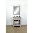 thumbnail image 2 of InFurniture WK8430-G-AP TOP 30 in. Rustic Solid Fir Single Sink Vanity in Grey Driftwood With Arctic Pearl Quartz Marble Top-No Faucet, 2 of 7