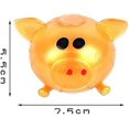 thumbnail image 2 of 2 piezas Splat Pigs antiestrés cerdo Splat Ball alivio del estrés cerdo bola de agua ventilación pegajoso cerdo suave cabeza de cerdo juguetes divertido Fidget juguete sensorial para niños adulto, 2 of 5