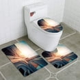 thumbnail image 1 of ABPHQTO Hombre, en, yate Juego de alfombras de baño de 3 piezas Alfombra de baño Alfombra de contorno y tapa de inodoro, 1 of 2