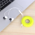 thumbnail image 2 of Donuts Shaped Earphone Coilers Simple Cable Winder Portable Earphone Storage Container for Home Office (Green), 2 of 8