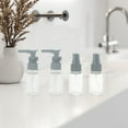 thumbnail image 5 of Unique Bargains 4 Pcs Travel Size Toiletries Bottles Containers Leakproof Squeezable Refillable Travel Bottles Set Gray, 5 of 5