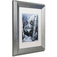 thumbnail image 2 of Trademark Fine Art 'White Wolf' Canvas Art by Jenny Newland, White Matte, Silver Frame, 2 of 4