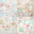thumbnail image 6 of Vintage Floral Scrapbook Paper, 36 Sheets 6'' x 6'' Single Sided Decorative Craft Paper Decoupage Cardstock for Junk Journal Planners Scrapbooking Card Making Gift Wrapping Art Collage Supplies, 6 of 6
