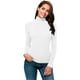 thumbnail image 1 of Blusa Termica Mujer, Blanco, Manga Larga, Unitalla, Cuello Alto, Playera, Casual, Basica, Camiseta, Uso Diario, 1 of 5