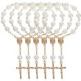 thumbnail image 1 of 6 uds pulseras de cuentas de oración pulsera de cuentas religiosas Rosario cadena mujeres Rosario para orar, 1 of 5