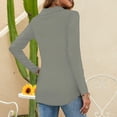 thumbnail image 5 of Lumtrix Women'S Polo Shirts Long Sleeve Collared T Shirt Golf Shirt Business Casual Tee Casual Tops Button Down Light Gray XL, 5 of 7