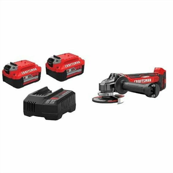 Amoladora angular Craftsman V20 inalámbrica de 11,4 cm con batería