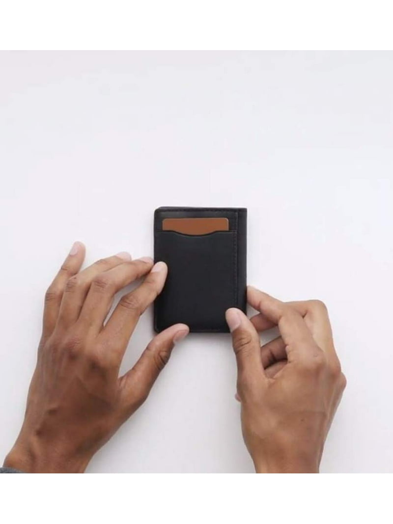 COACH Leather Magnetic Card Case Small Wallet - Walmart.com