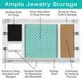 thumbnail image 2 of Excello Global Products Large Rustic Wall Mounted Jewelry Organizer: 28"x16" - White - EGP-HD-0158-OS, 2 of 5