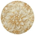 thumbnail image 3 of Ryvnso Gold Flower Round Plate Mats Dining Table Placemat Set of 4 for Holiday Decoration, 3 of 7
