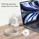 thumbnail image 2 of 140W USB-C to MagSafe 3 Adapter Cable for MacBook Pro & Air - Silver, 2 of 5