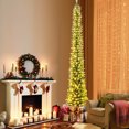 thumbnail image 3 of Árbol de Navidad tipo lápiz preiluminado Costway 270 cm 400 luces LED 699 puntas de ramas, 3 of 4