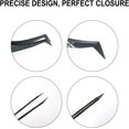 thumbnail image 2 of LAICAIW Pinces à Extensions de Cils DASSEN Pinces à Isolements Pinces à Volume Pinces à Cils Précision Inclinée Droite pour Isolement Extensions de Cils Classiques Pinces à Cils Pointues pour Extensions de Cils (Bl, 2 of 7