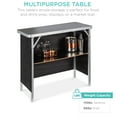 thumbnail image 3 of Best Choice Products Portable Pop-Up Bar Table for Indoor/Outdoor, Party, Picnic w/ Carrying Case, Removable Skirt, 3 of 7
