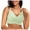 Green, variant on Women's Seamless Wireless Push Up Bralette - Scalloped Edge, Full Coverage, Casual/Sexy - Nylon/Spandex, Sizes L-XXL