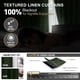 thumbnail image 2 of Cortinas de lino plisadas IVAPUPU, opacas, 240 x 240 cm, color verde, 2 of 8