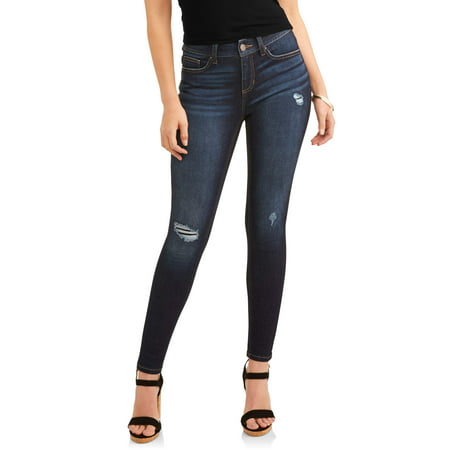 Time and Tru Women's Core Skinny Jean (Best Distressed Skinny Jeans)