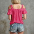 thumbnail image 5 of WEIWEN T Shirts for Women Plus Size Graphic Tee Dressy Casual Cotton Linen Top Loose Fit V Neck Short Sleeve Summer Blouse RD3, XXL, 5 of 5
